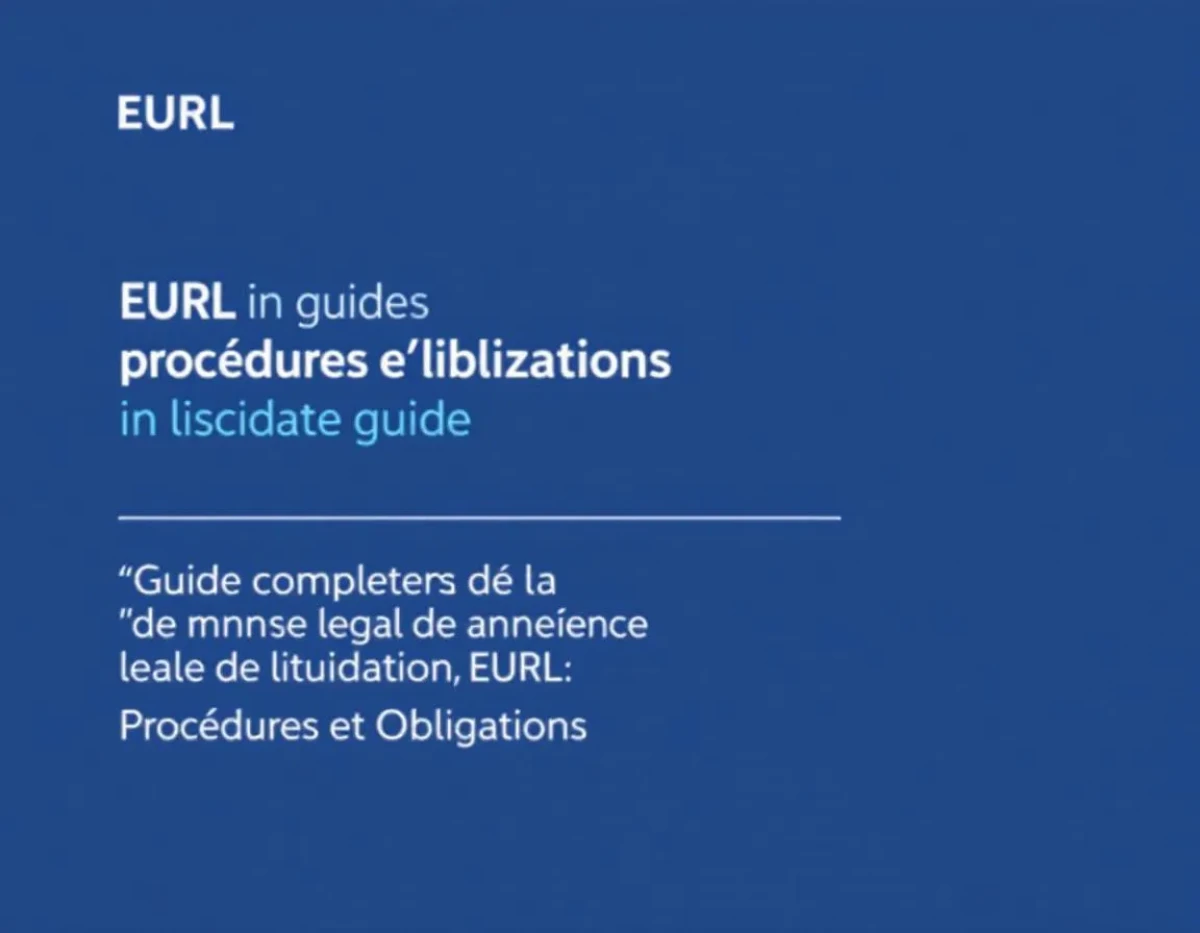 Guide Complet de l'Annonce Légale de Liquidation EURL : Procédures et Obligations